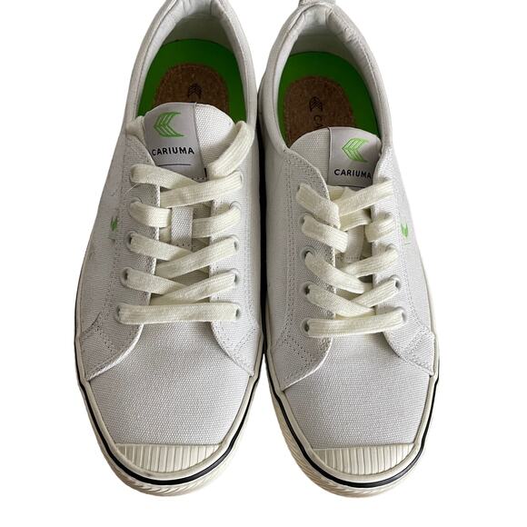 Cariuma off White Canvas Striped Sneakers oca low - Picture 1 of 12